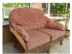 Cane Conservatory Furniture. 1 Double seater sofa and 2....