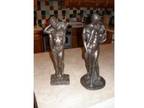 2 x bronze figurines, one by Heredites called the 